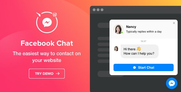 elfsight facebook chat preview