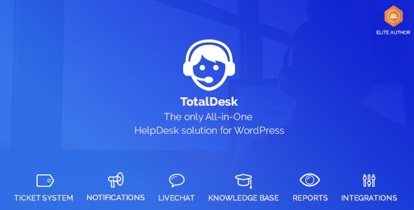 totaldesk banner wordpress helpdesk plugin
